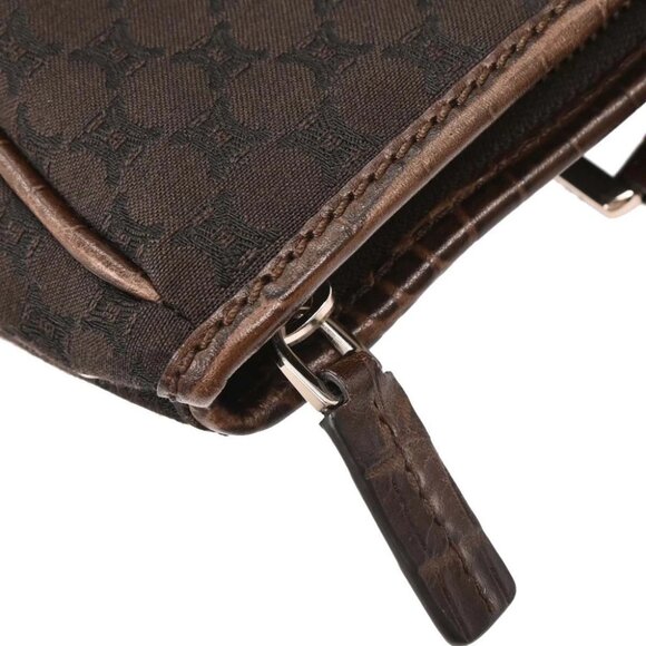 Celine Brown Canvas Embossed Leather Macadam Tote Handbag WC-ST-0059 196165 - Picture 6 of 10